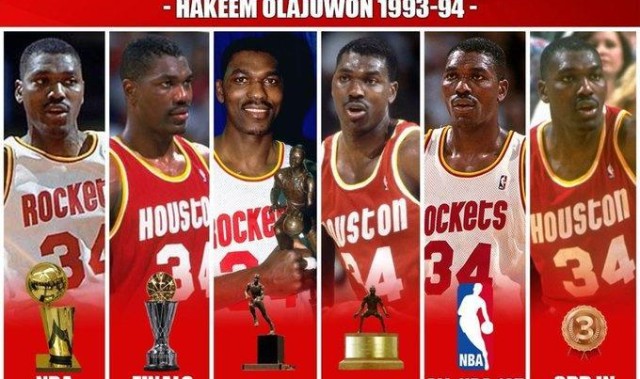 历史单季最强表现？美媒晒大梦93-94赛季各种斩获：FMVP&amp;amp;MVP&amp;amp;DPOY